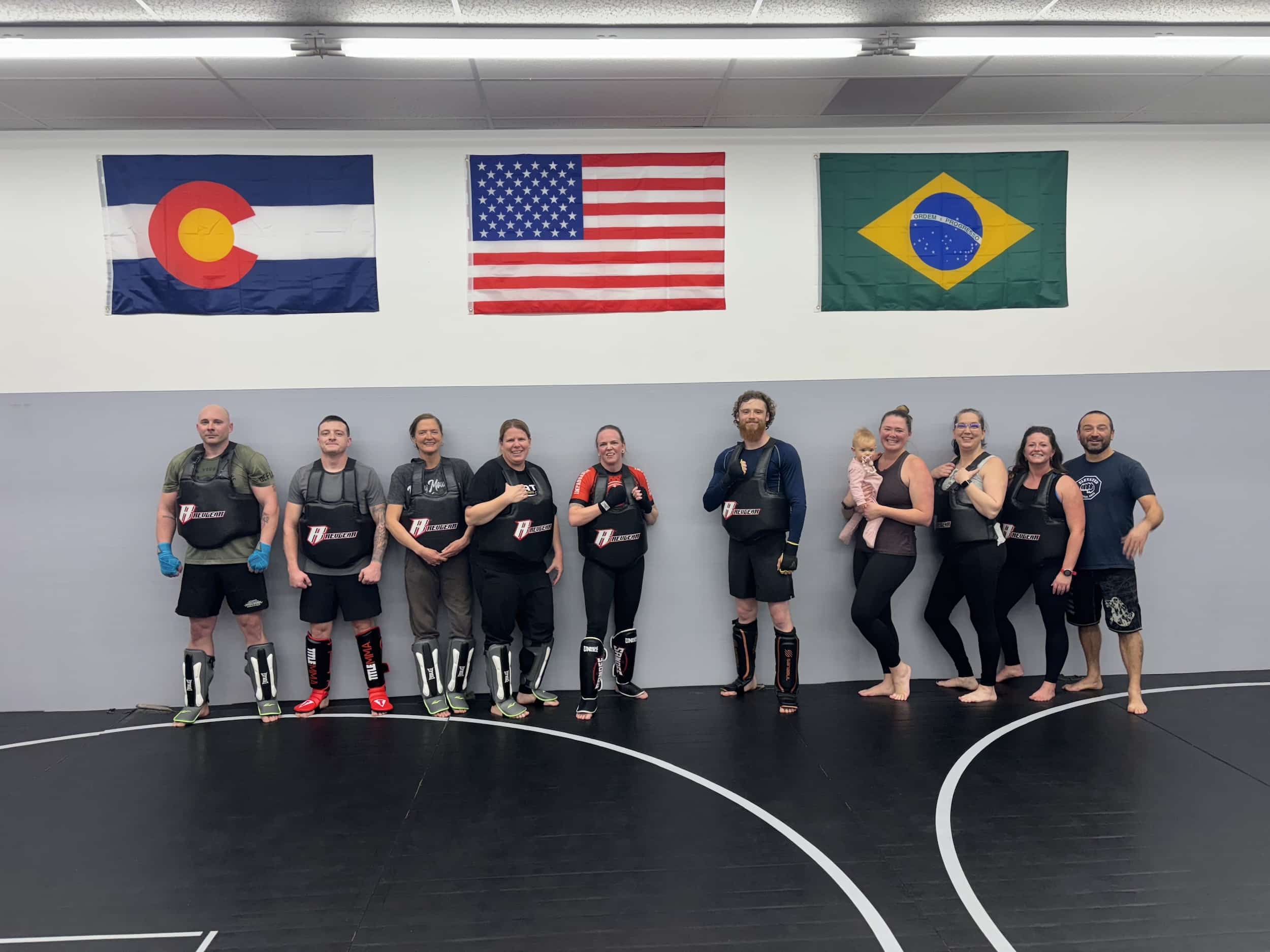 Elevated Martial Arts Students lined up for photo