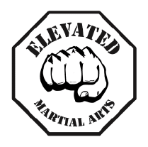 Elevated Martial Arts Logo in White